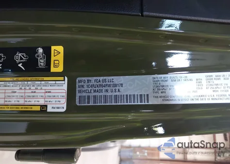 2024 Jeep Wrangler 4Xe Rubicon 4Xe from USA, damaged, VIN 1C4RJXR64RW188178